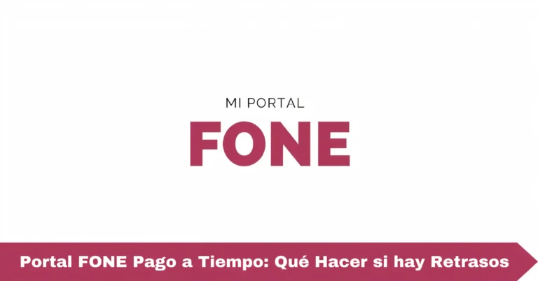 Portal FONE Pago a Tiempo: Qué Hacer si hay Retrasos