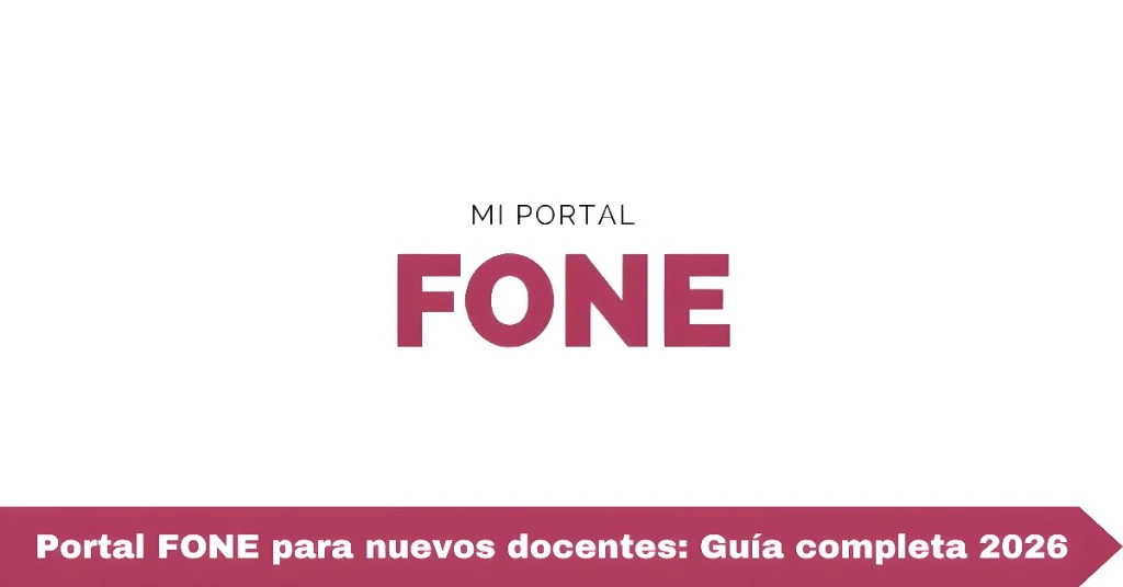 Portal FONE para nuevos docentes