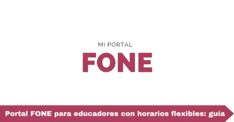 Portal FONE para educadores con horarios flexibles: guía