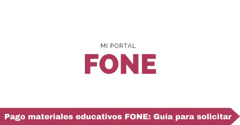 Pago materiales educativos FONE: Guía para solicitar