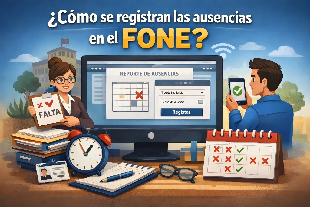 ¿Cómo se registran las ausencias en el FONE?