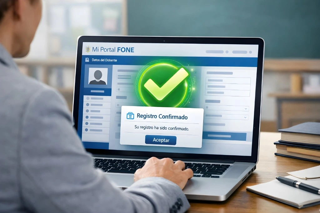 Confirmar el Registro del Docente