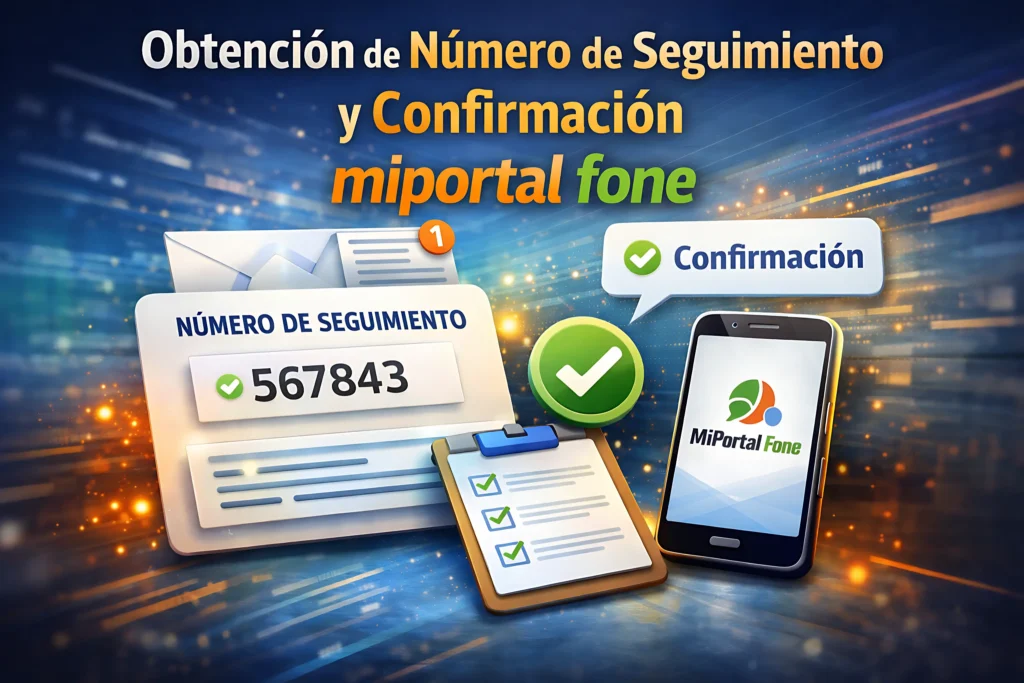 Obtención de Número de Seguimiento y Confirmación