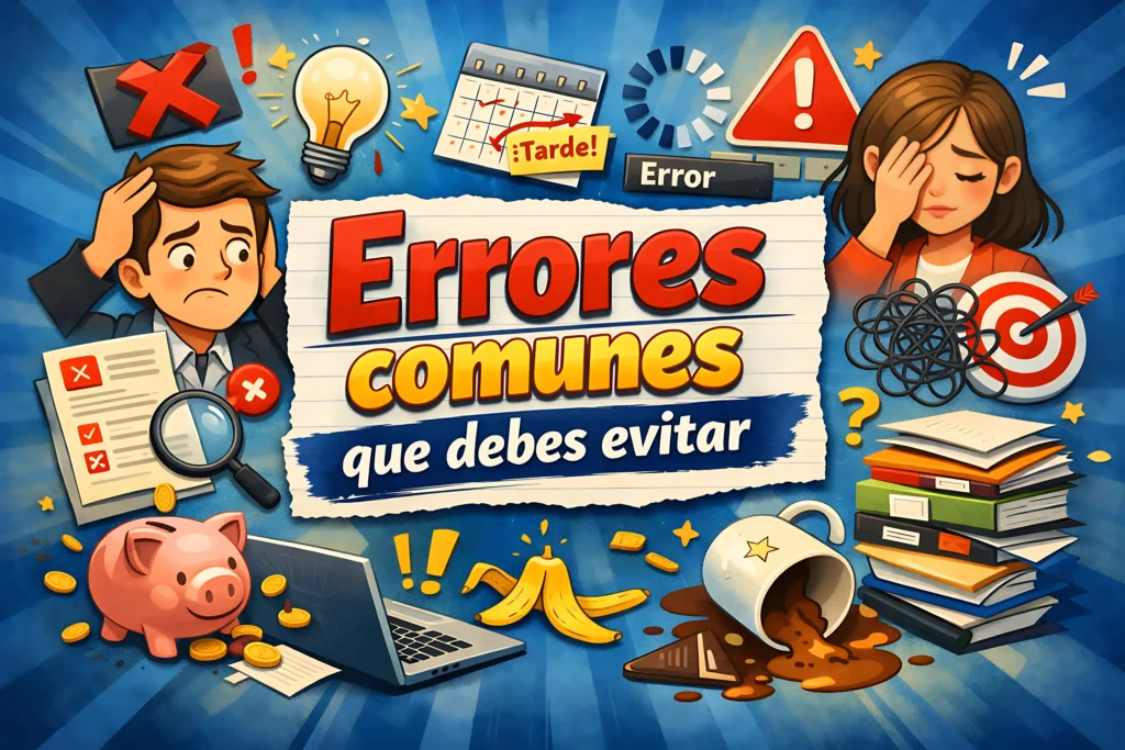 Errores comunes que debes evitar