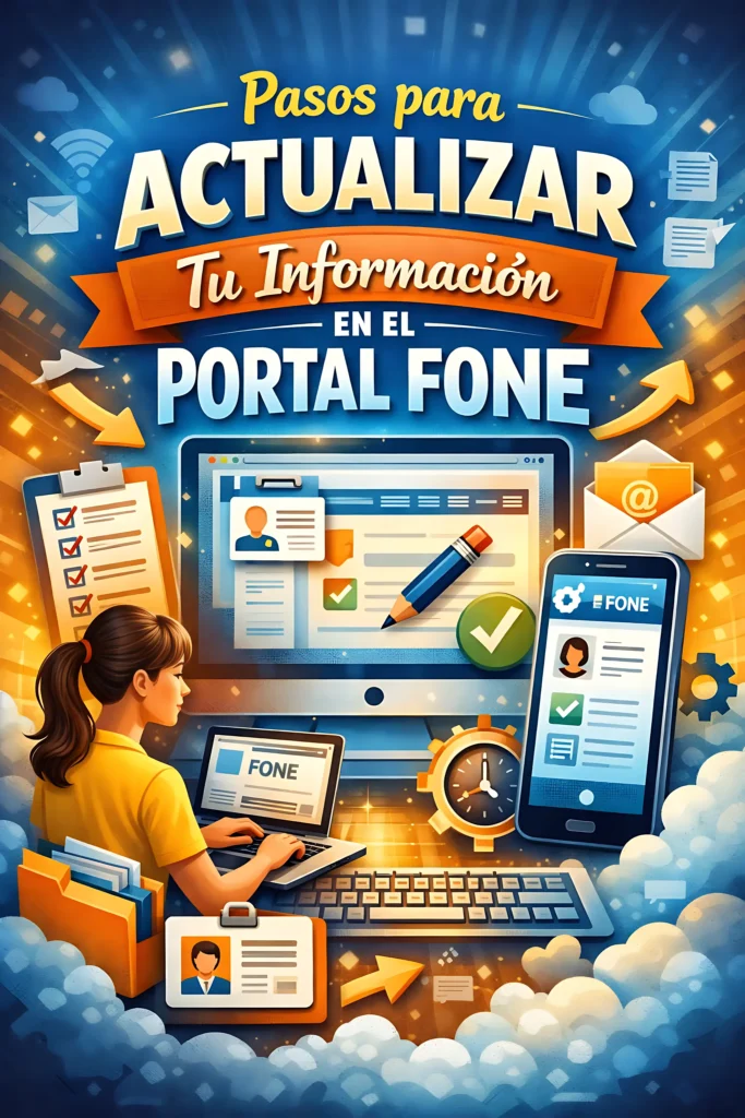 Pasos para Actualizar Tu Información en el Portal FONE