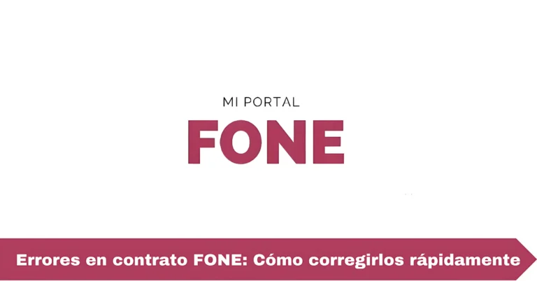 Errores en contrato FONE: Cómo corregirlos rápidamente
