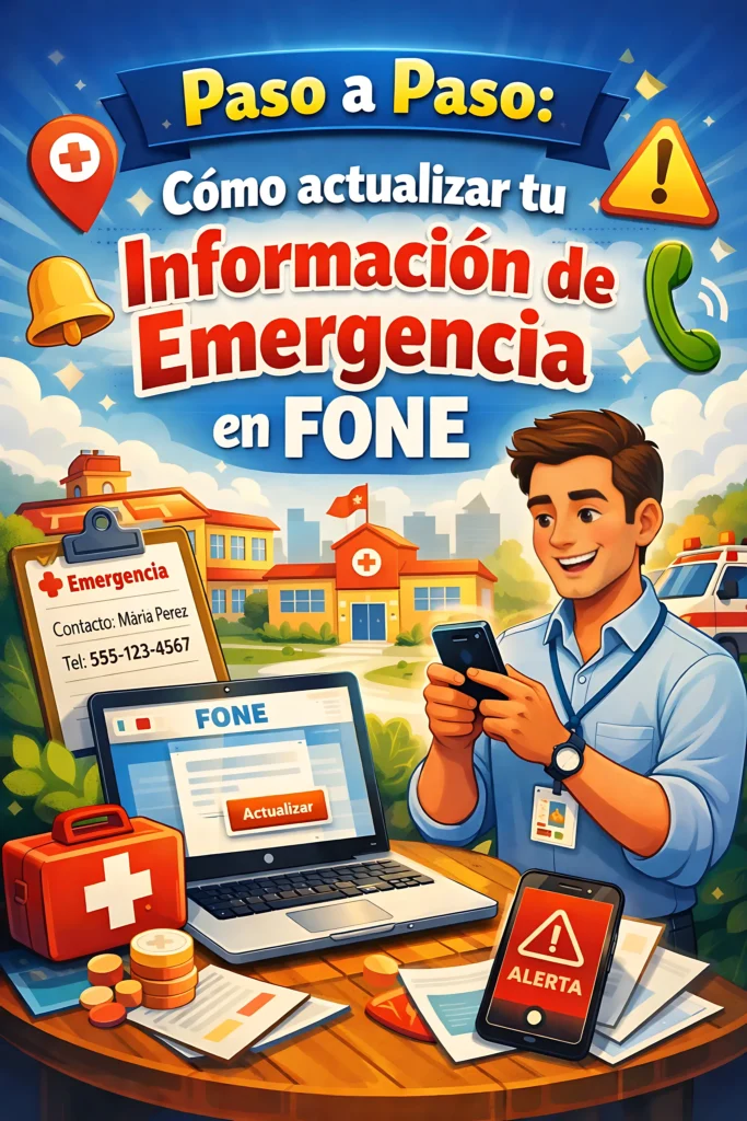 Paso a Paso: Cómo actualizar tu información de emergencia en FONE