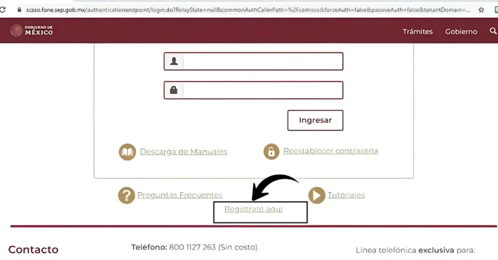 Paso 1: Haz clic en el botón de Registro