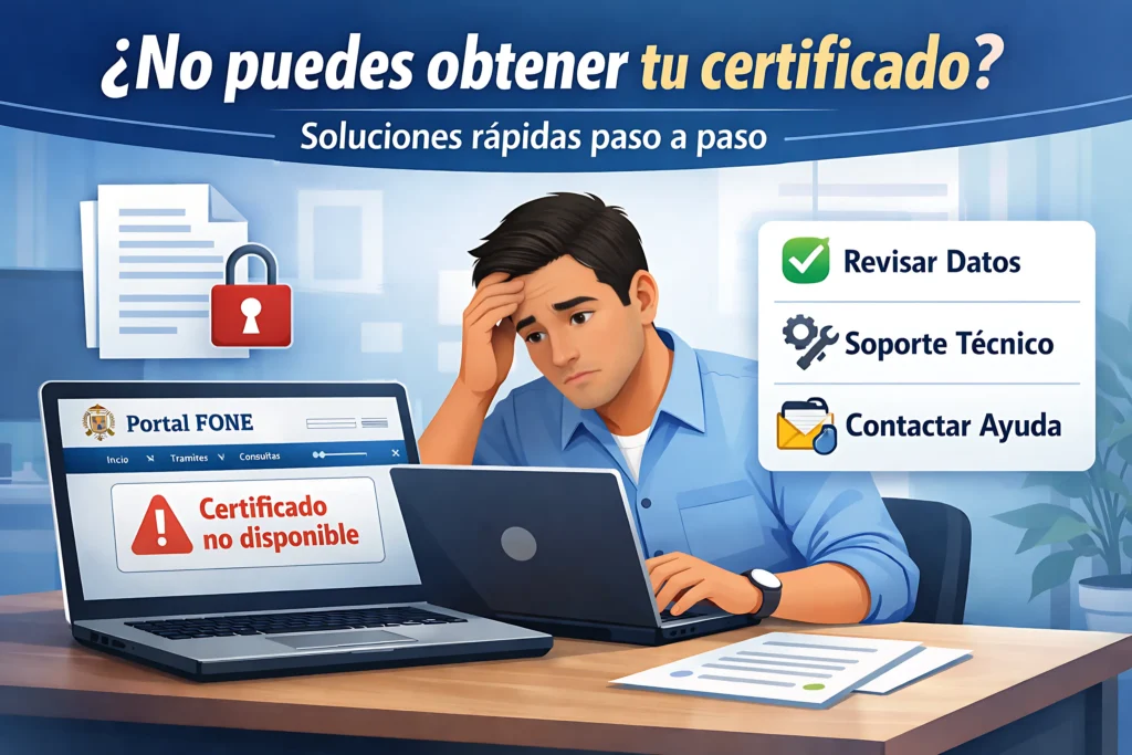Qué Hacer Si No Puedes Obtener el Certificado