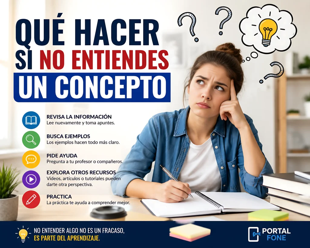 QUÉ HACER SI NO ENTIENDES UN CONCEPTO