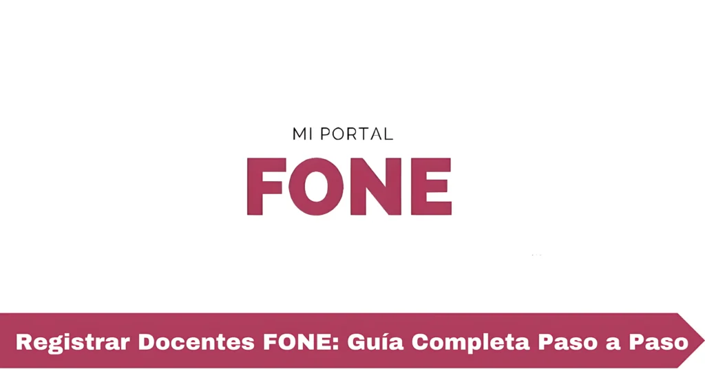 Registrar Docentes FONE