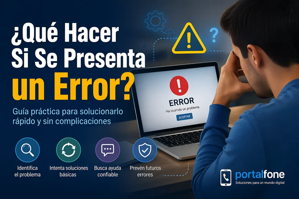 ¿Qué Hacer Si Se Presenta un Error?