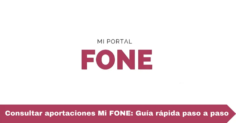 Consultar aportaciones Mi FONE: Guía rápida paso a paso