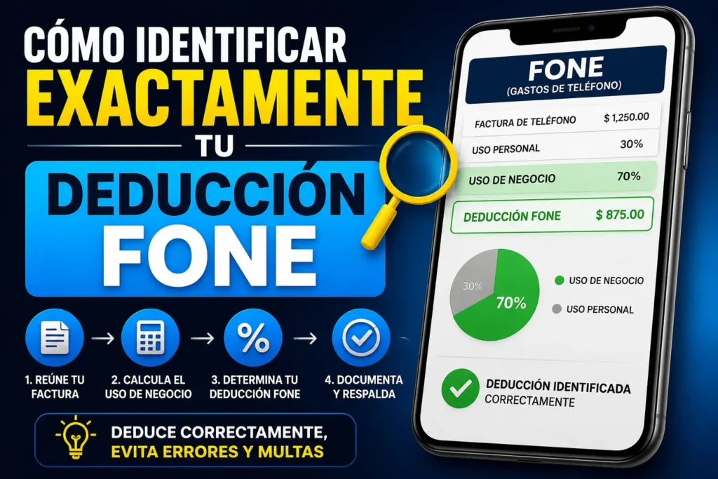 Cómo identificar exactamente tu deducción FONE
