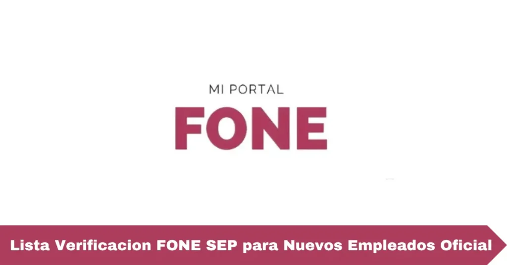 Lista Verificacion FONE SEP
