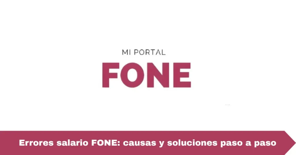 Errores salario FONE